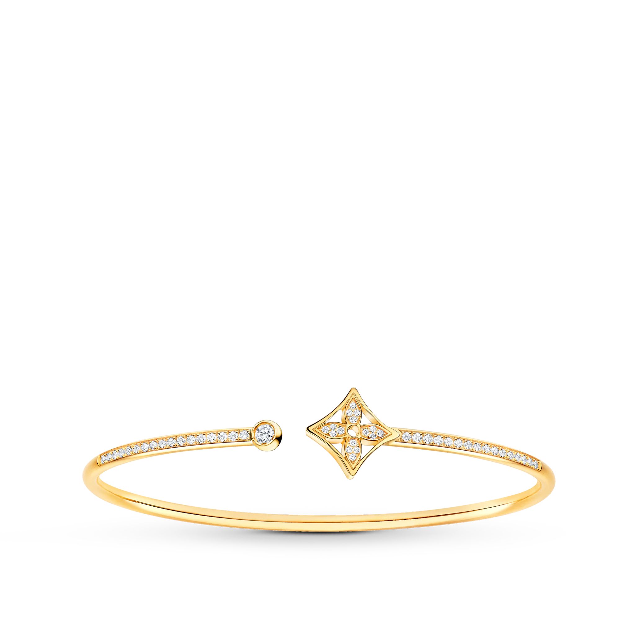 Louis Vuitton Idylle Blossom Twist Bracelet, Yellow Gold And Diamonds
