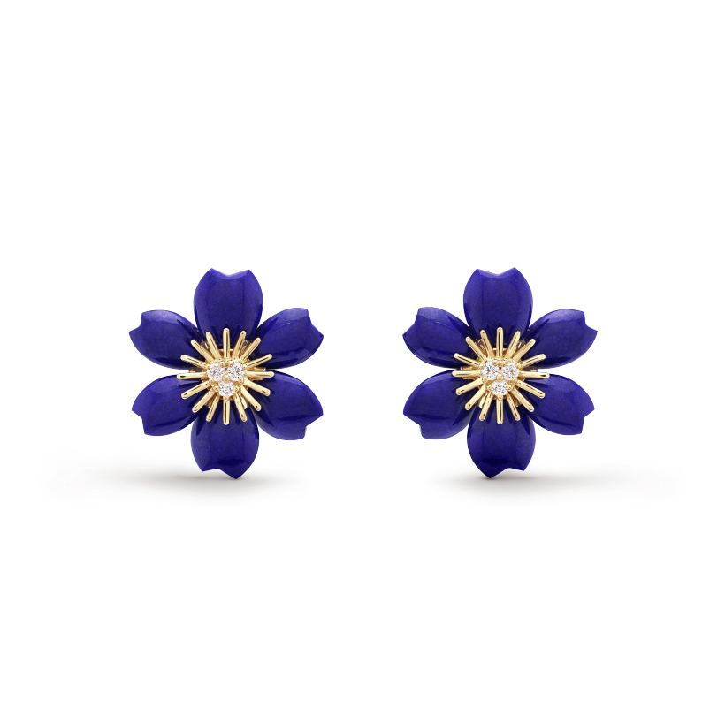 Van Cleef & Arpels Rose de Noel earrings, mini model