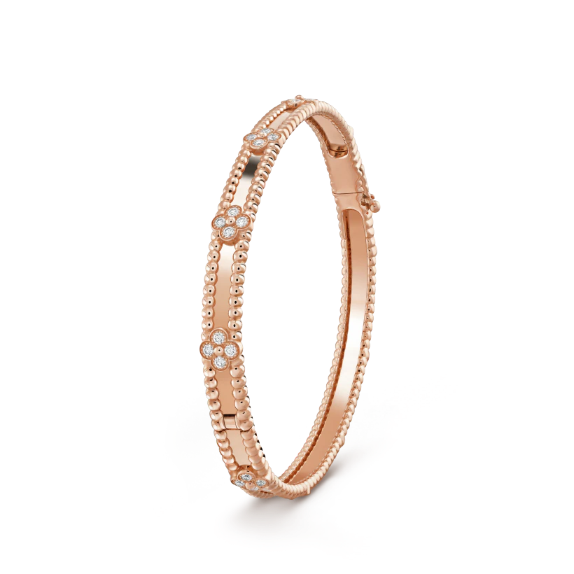 Van Cleef & Arpels Perlee sweet clovers bracelet, medium model