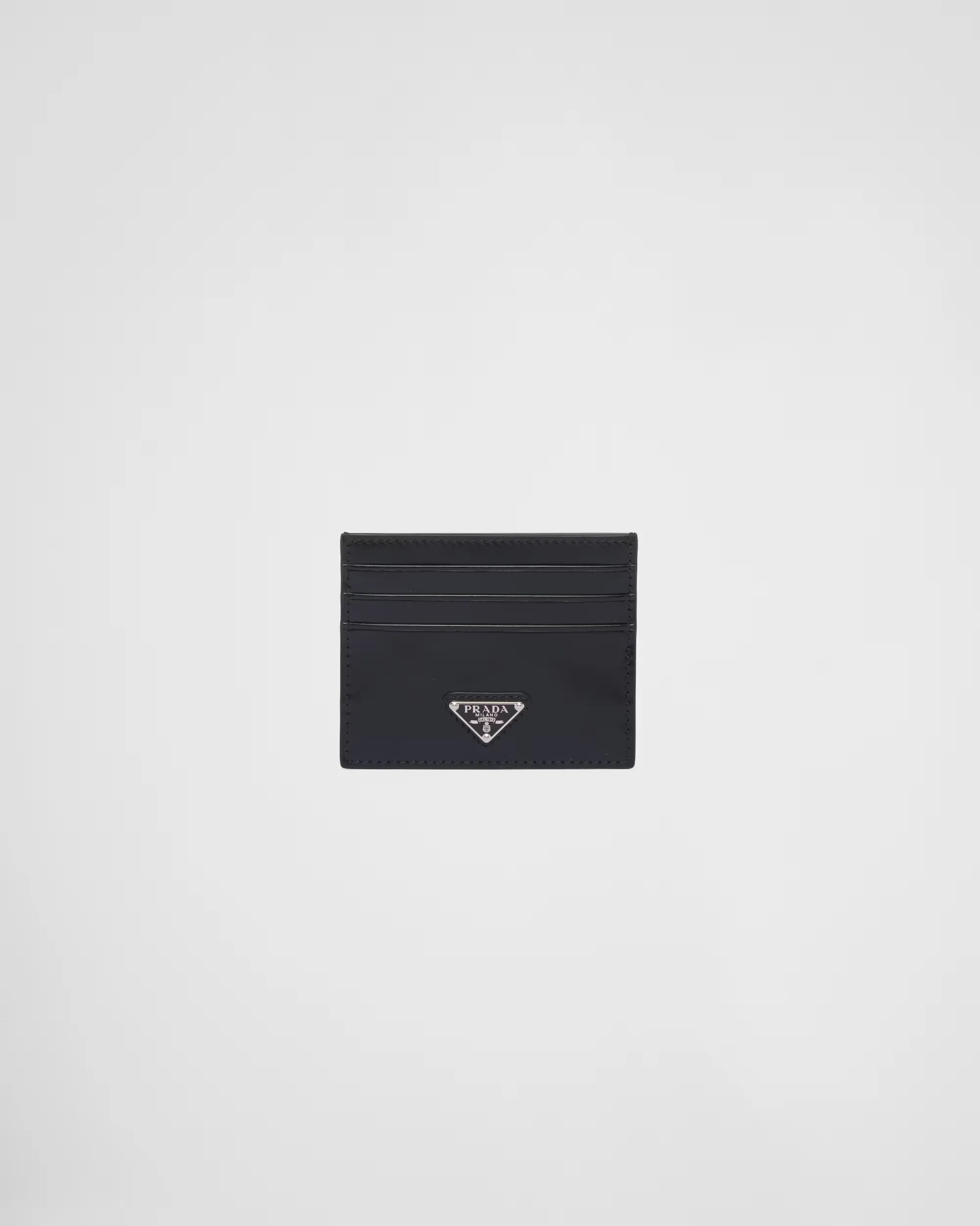 Brushed leather card holder