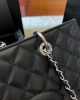 Chanel Grand Shopping Tote Black Caviar Silver Hardware