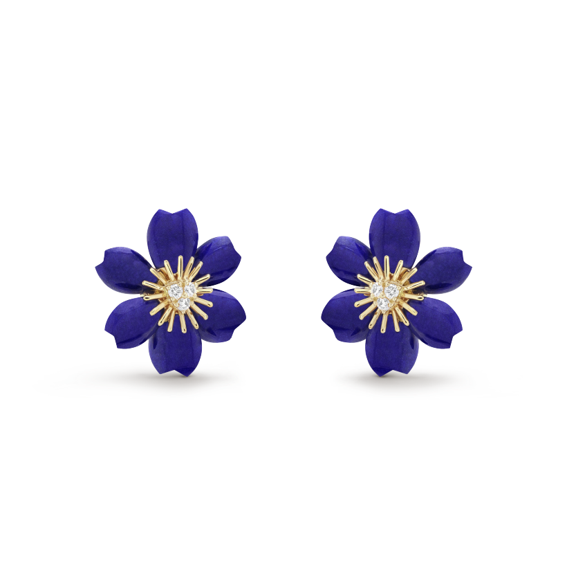 Van Cleef & Arpels Rose de Noel earrings, mini model