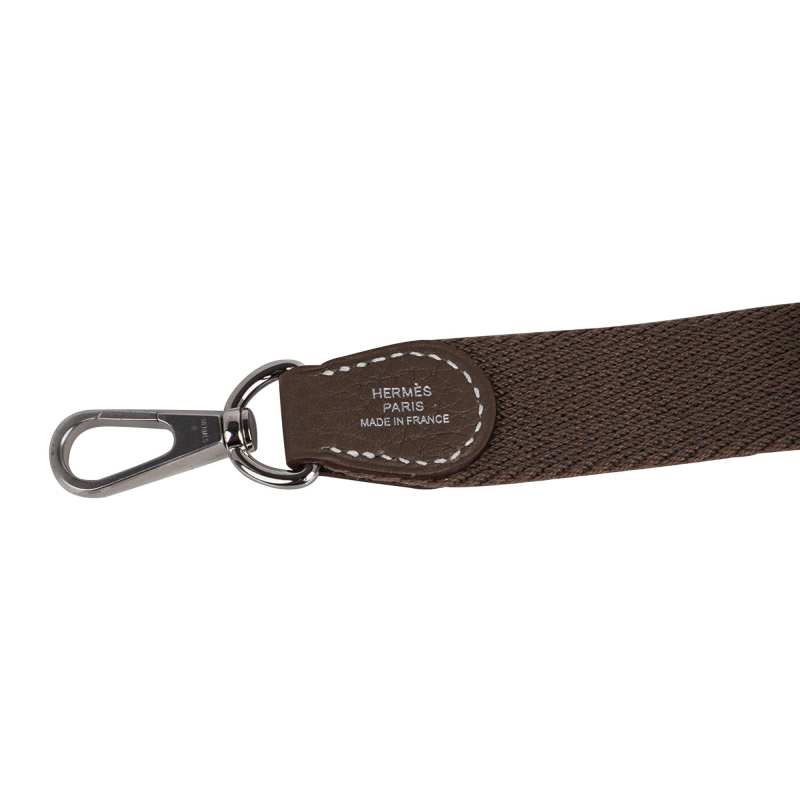 Mini Evelyne TPM Bag Etoupe Clemence Leather with Palladium Hardware