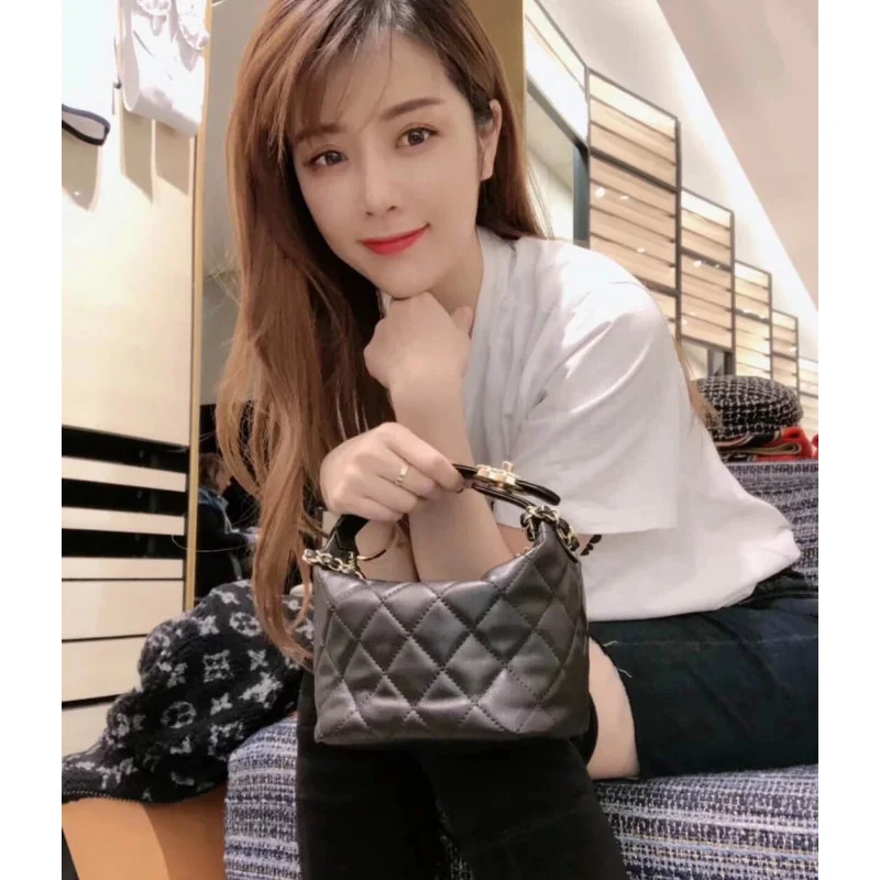 Chanel Small Lambskin Hobo Bag As1745