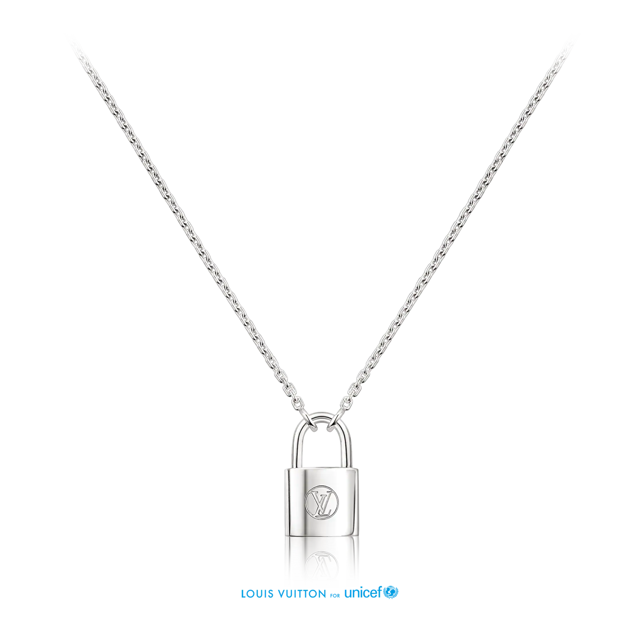 Louis Vuitton Silver Lockit pendant, sterling silver