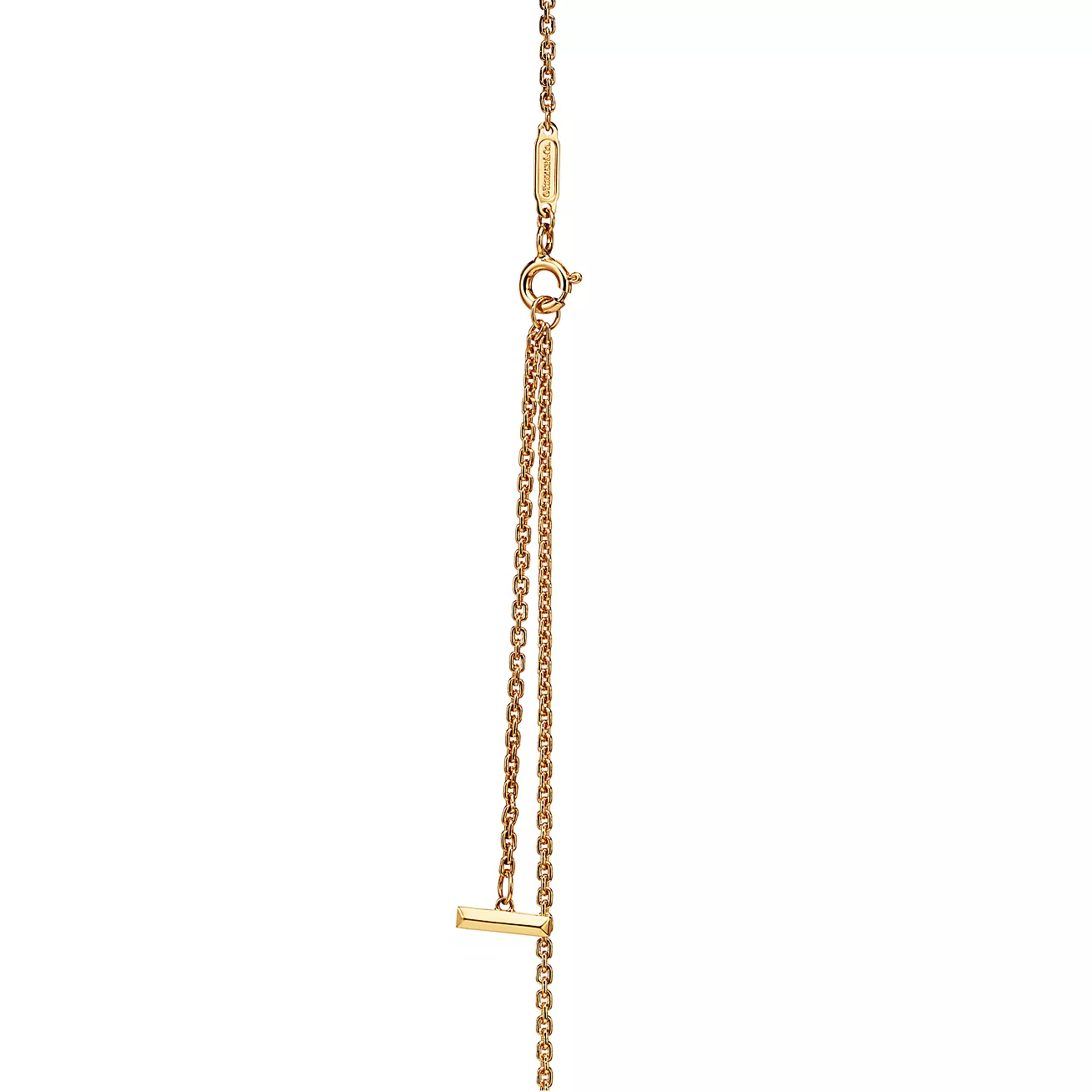 Tiffany & Co. T T1 Circle Pendant in Yellow Gold with Pave Diamonds