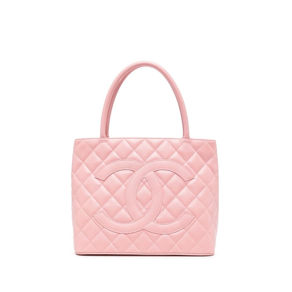 CHANEL Medallion Tote Bag Pink