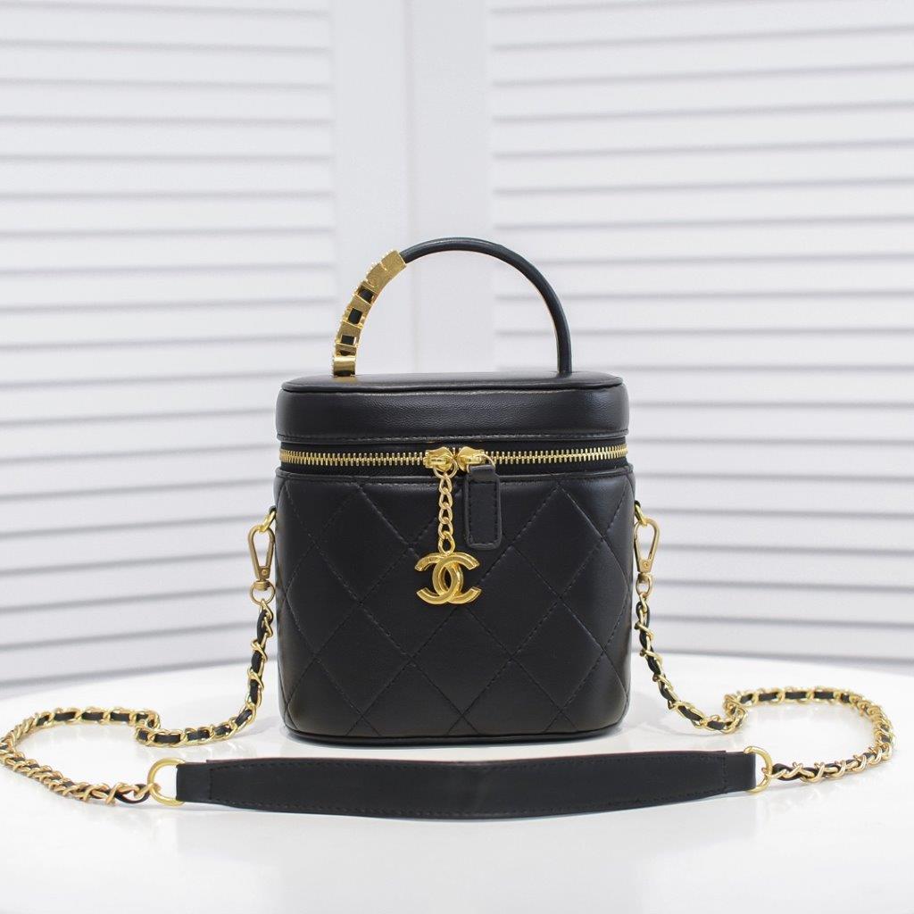 Chanel limited edition small bucket bag - black