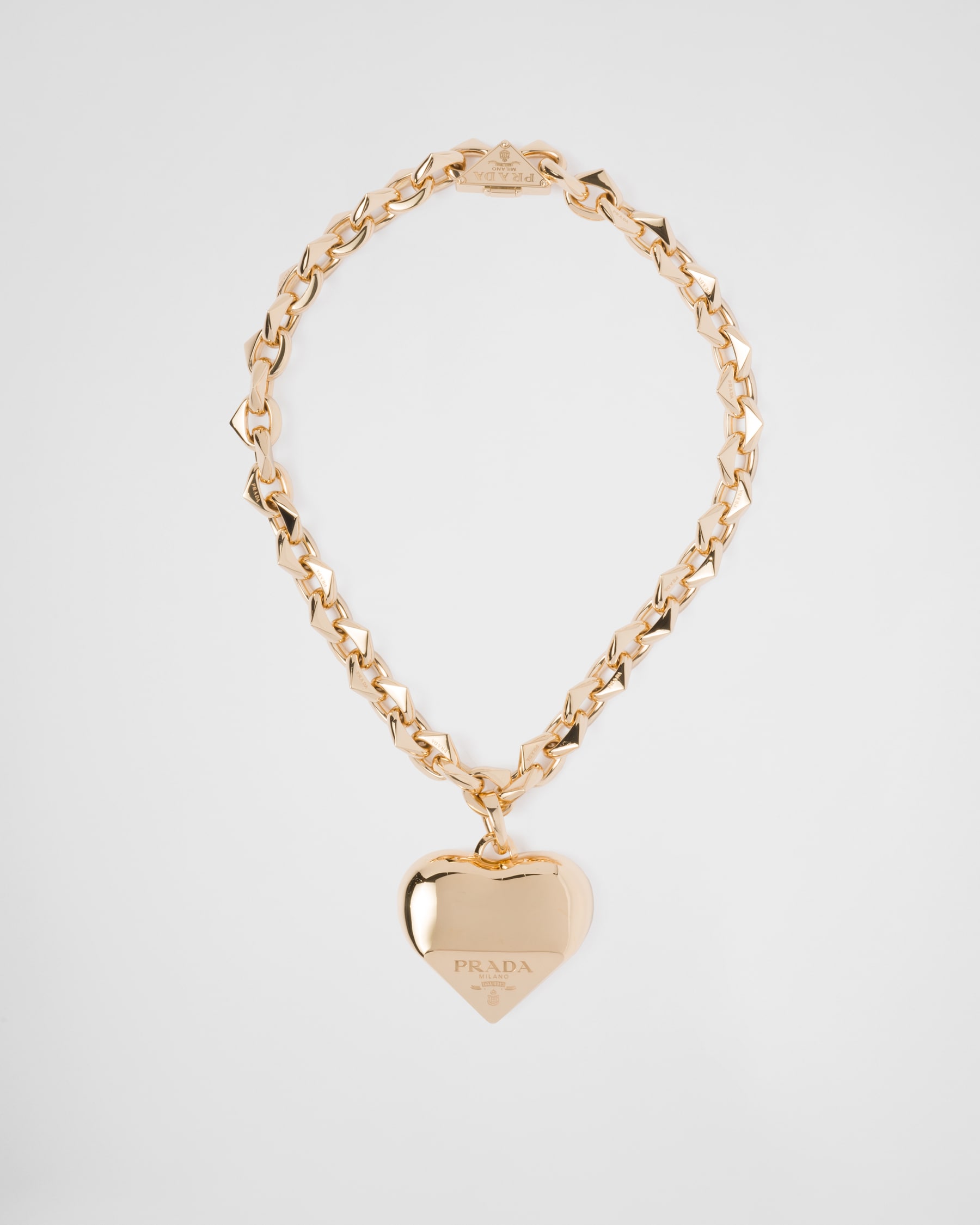 Prada Eternal Gold large pendant necklace in yellow gold