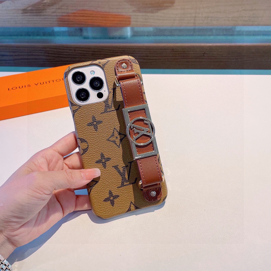 Louis Vuitton | Flower Patterns Star Leather iPhone Case