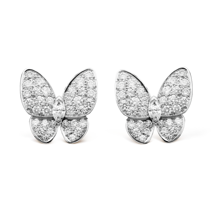 Van Cleef & Arpels Two Butterfly earrings