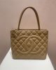 CHANEL Medallion Tote Bag Brown