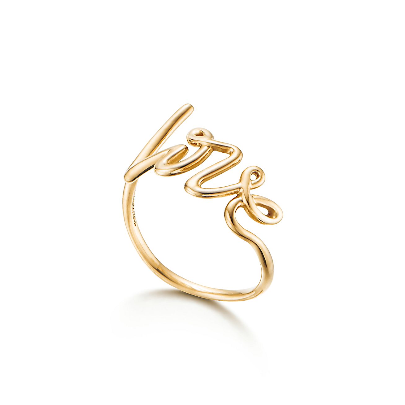 Tiffany & Co. Paloma's Graffiti Love Ring in Yellow Gold, Small