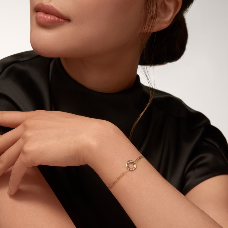 Cartier Trinity bracelet, on chain