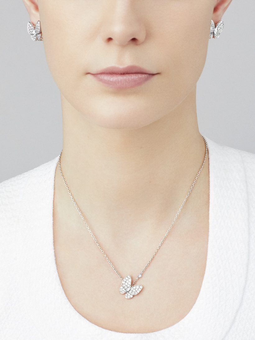 Van Cleef & Arpels Two Butterfly earrings