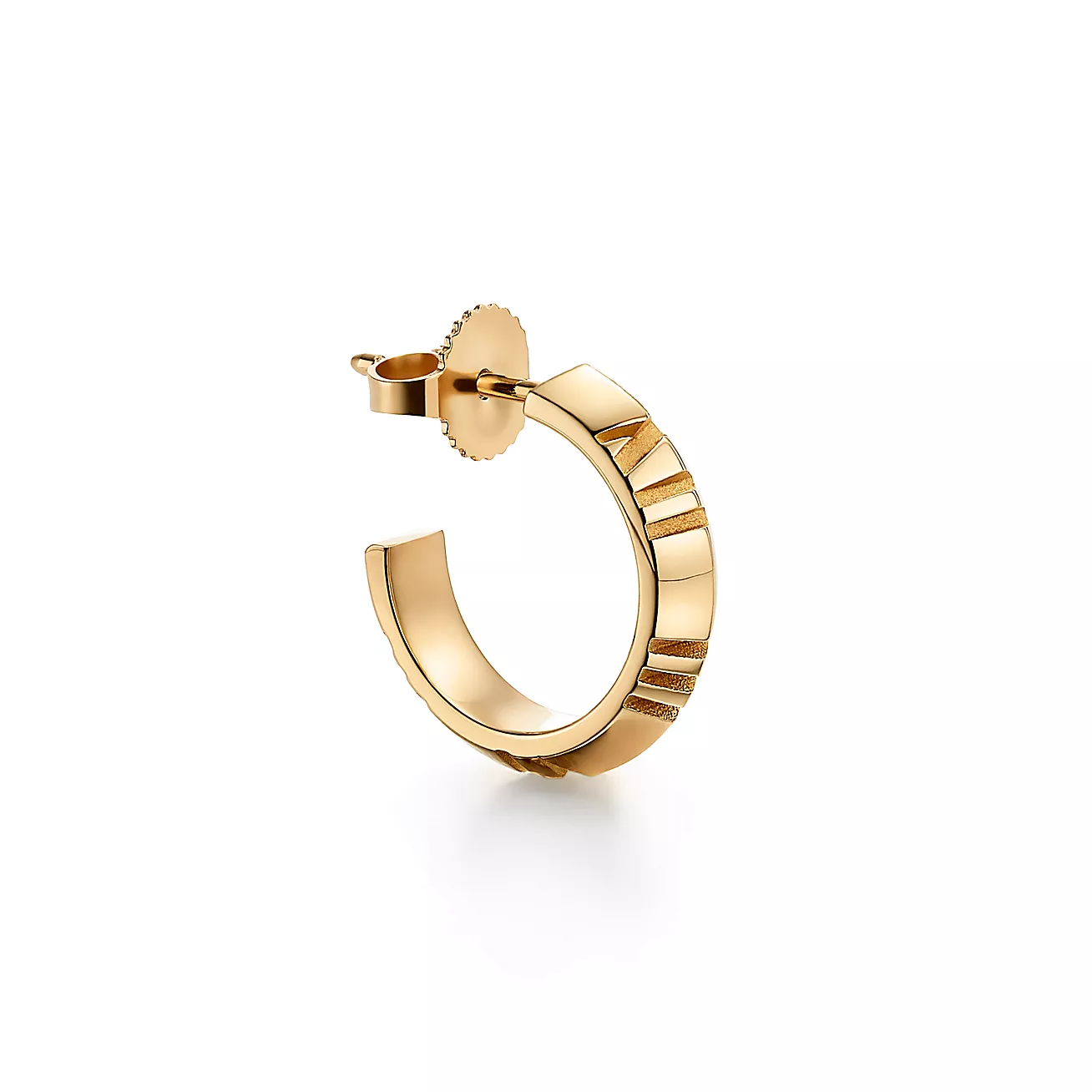 Tiffany & Co. Atlas X Hoop Earrings in Yellow Gold, Small