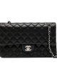 Chanel Classic Handbag Lambskin & Silver Metal A01112