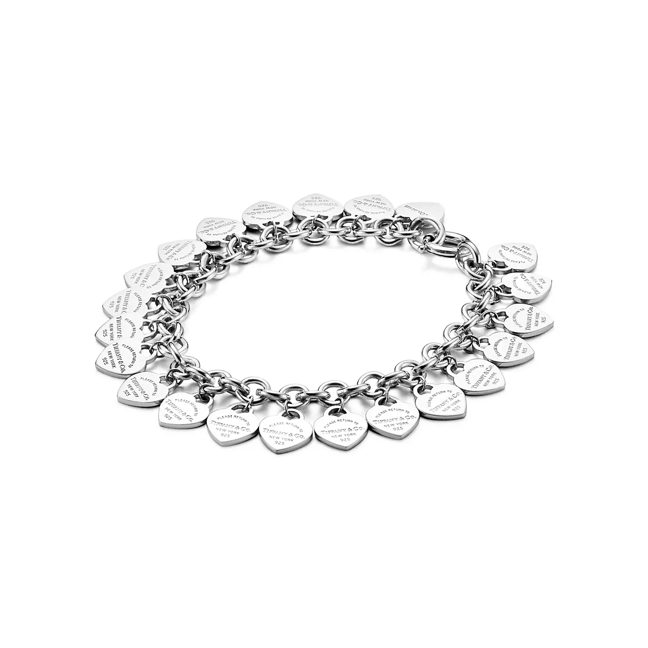 Tiffany & Co. Return to  Multi-heart Tag Bracelet in Silver