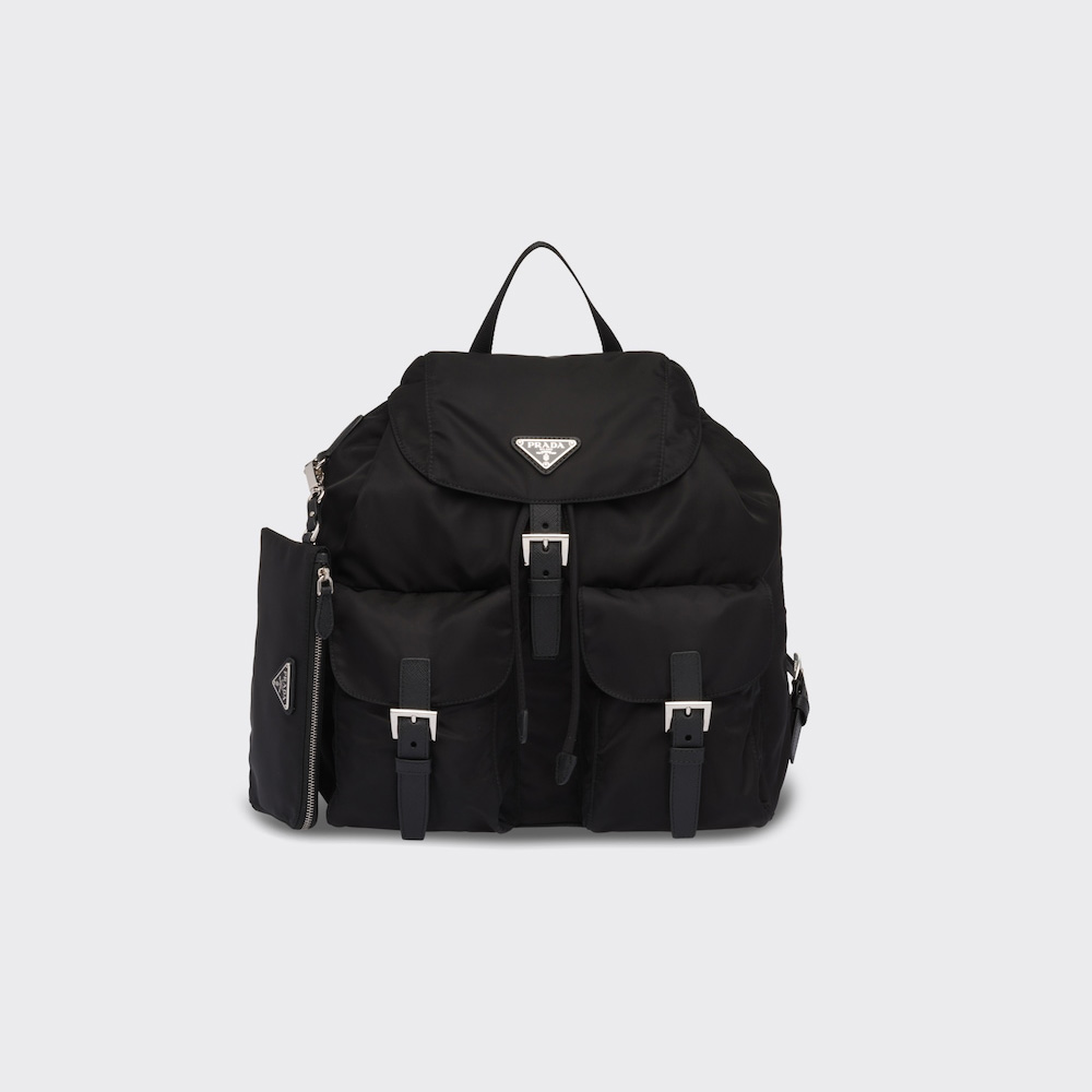 Re-Nylon medium backpack with pouch