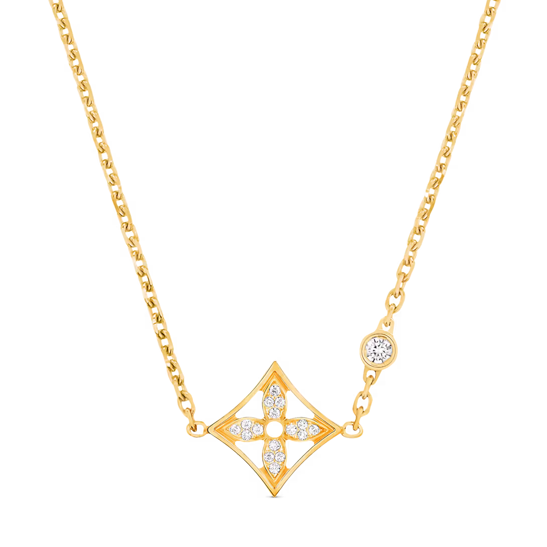 Louis Vuitton Idylle Blossom Pendant, Yellow Gold And Diamonds Q93870
