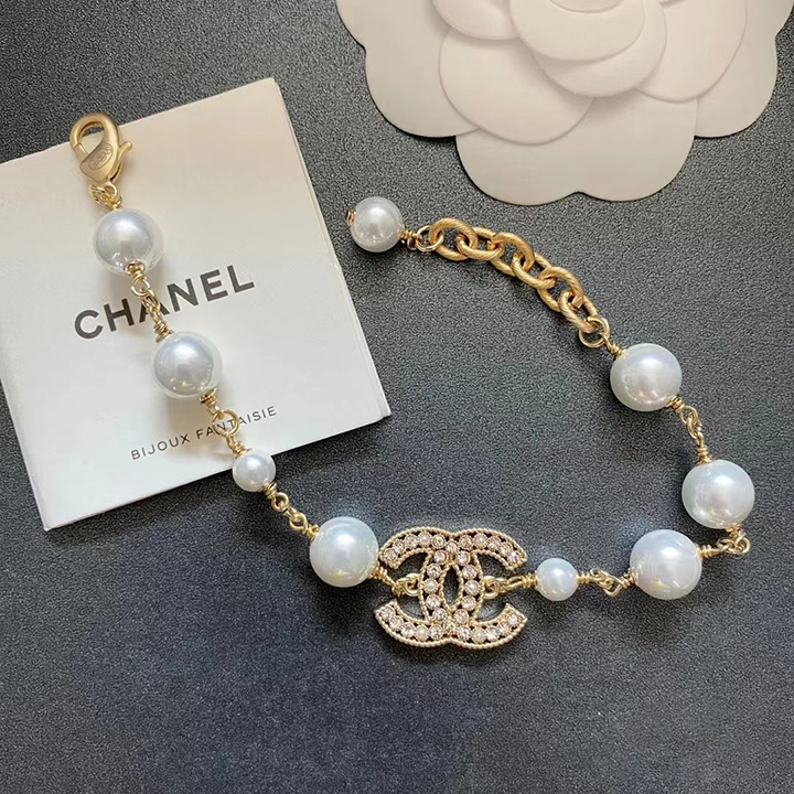 Pearl Double C Pearl Bracelet