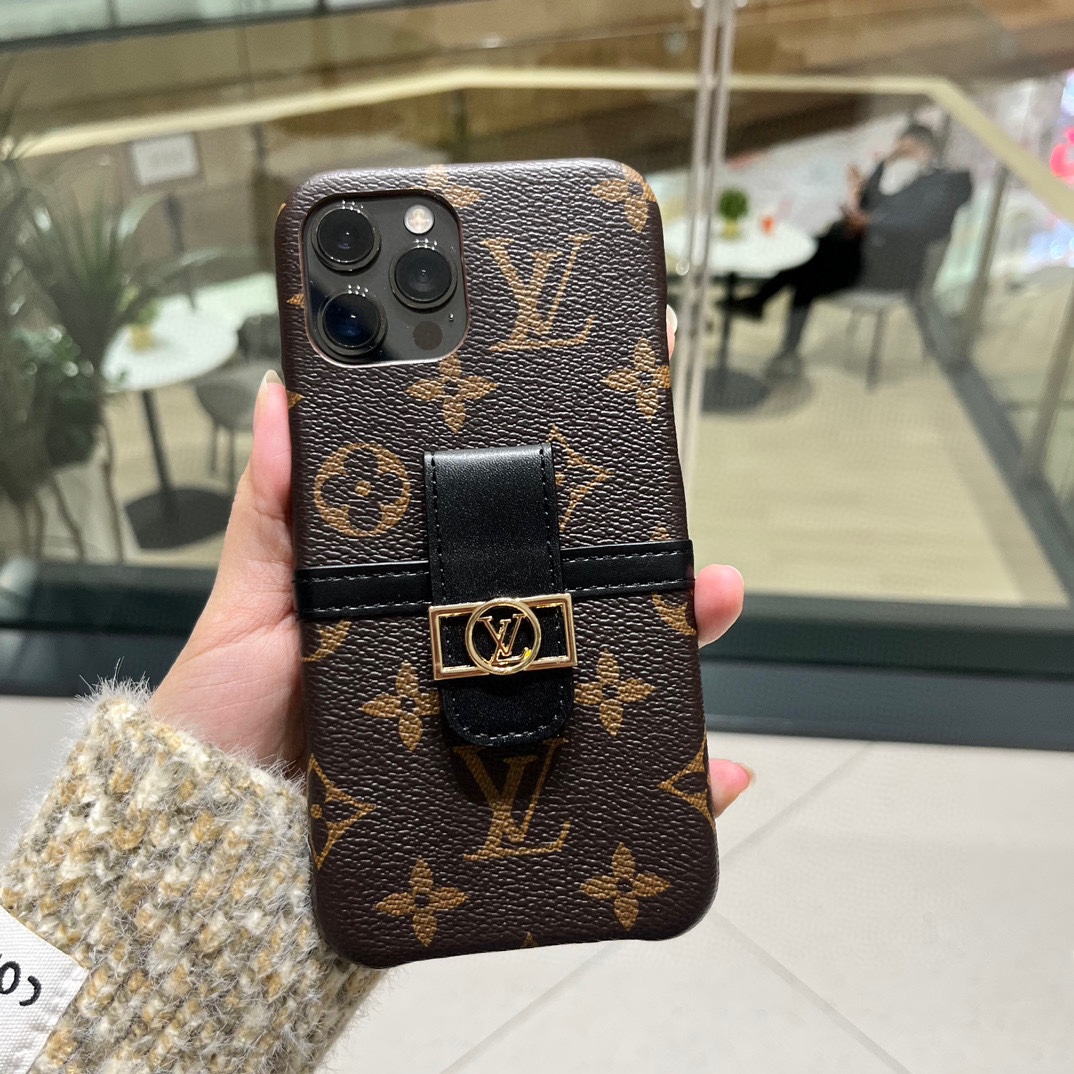 Louis Vuitton | Flower Patterns Star Leather iPhone Case