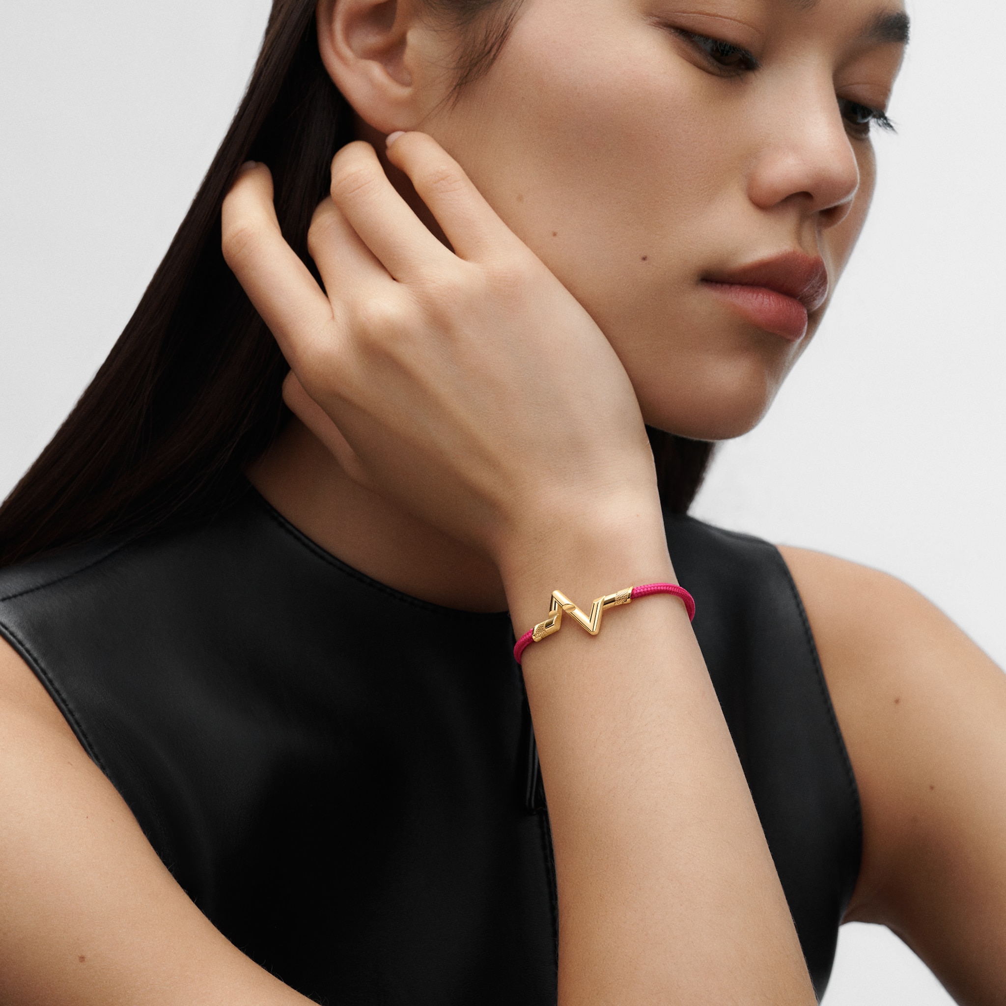 Louis Vuitton Volt Upside Down Play Small Bracelet, Yellow Gold