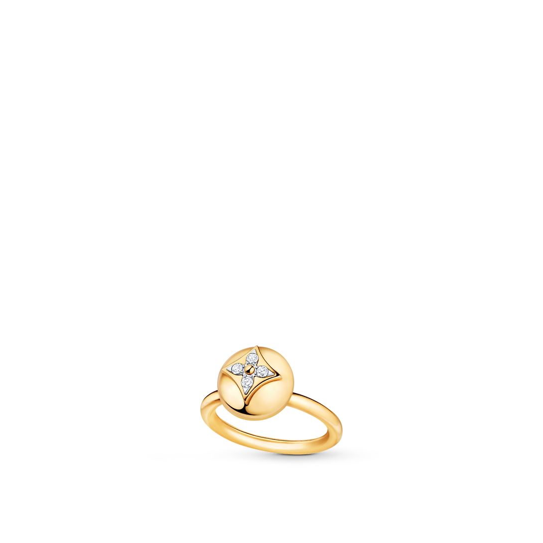Louis Vuitton Color Blossom Ring, Yellow Gold, White Gold And Diamonds