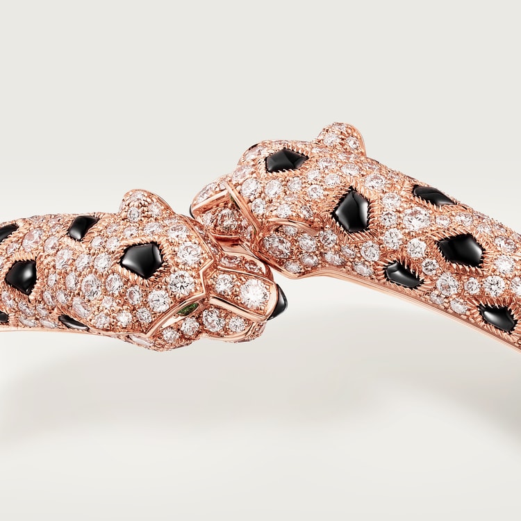 Panthere de Cartier bracelet, small model, half-paved