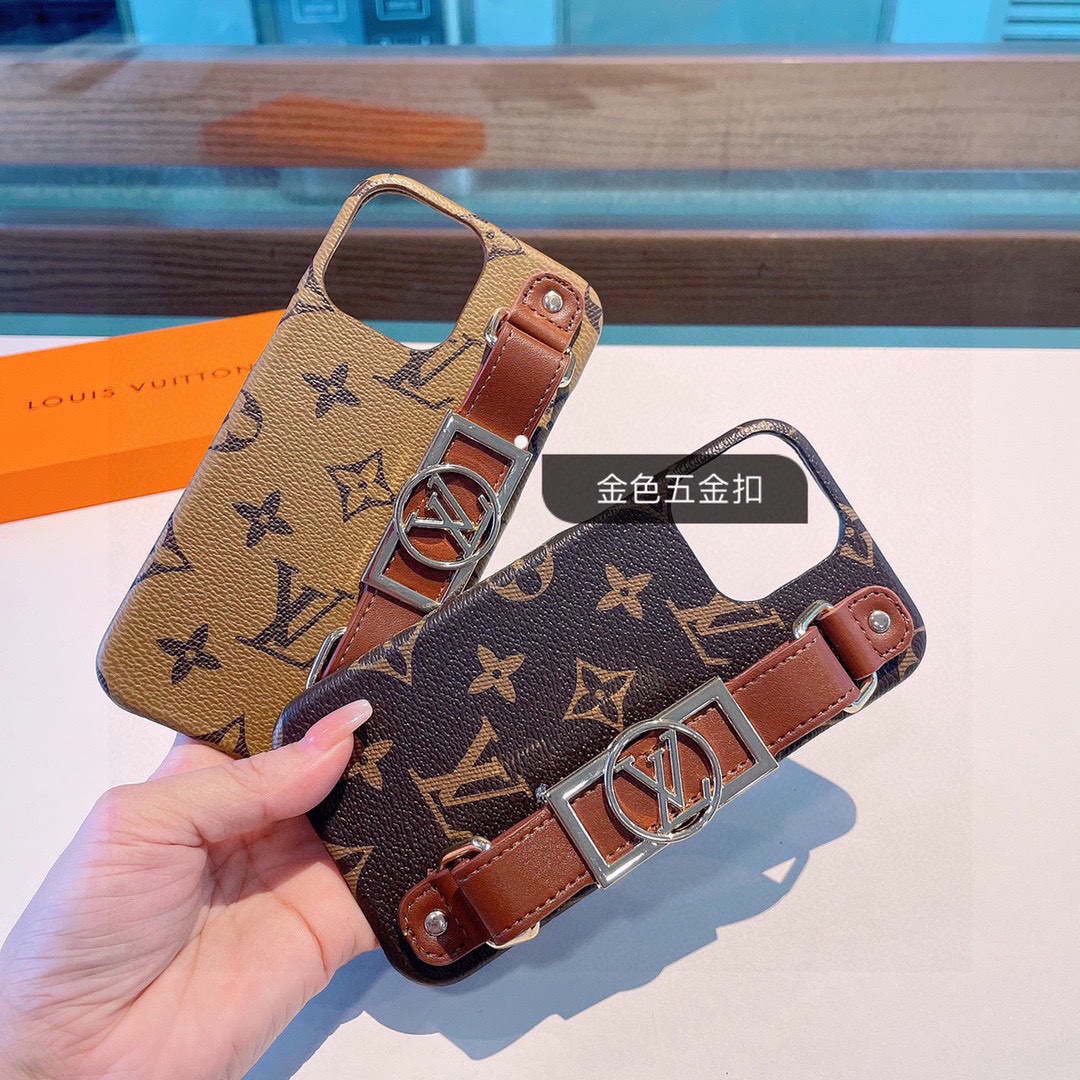 Louis Vuitton | Flower Patterns Star Leather iPhone Case