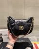 Chanel 19 Hobo Bag Black Lambskin Mixed Metal Hardware