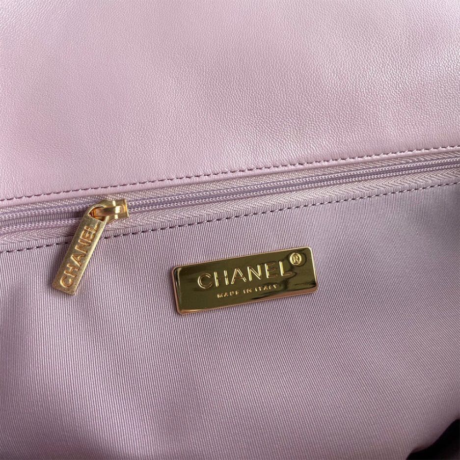 Chanel 19 Handbag AS1160 Pink