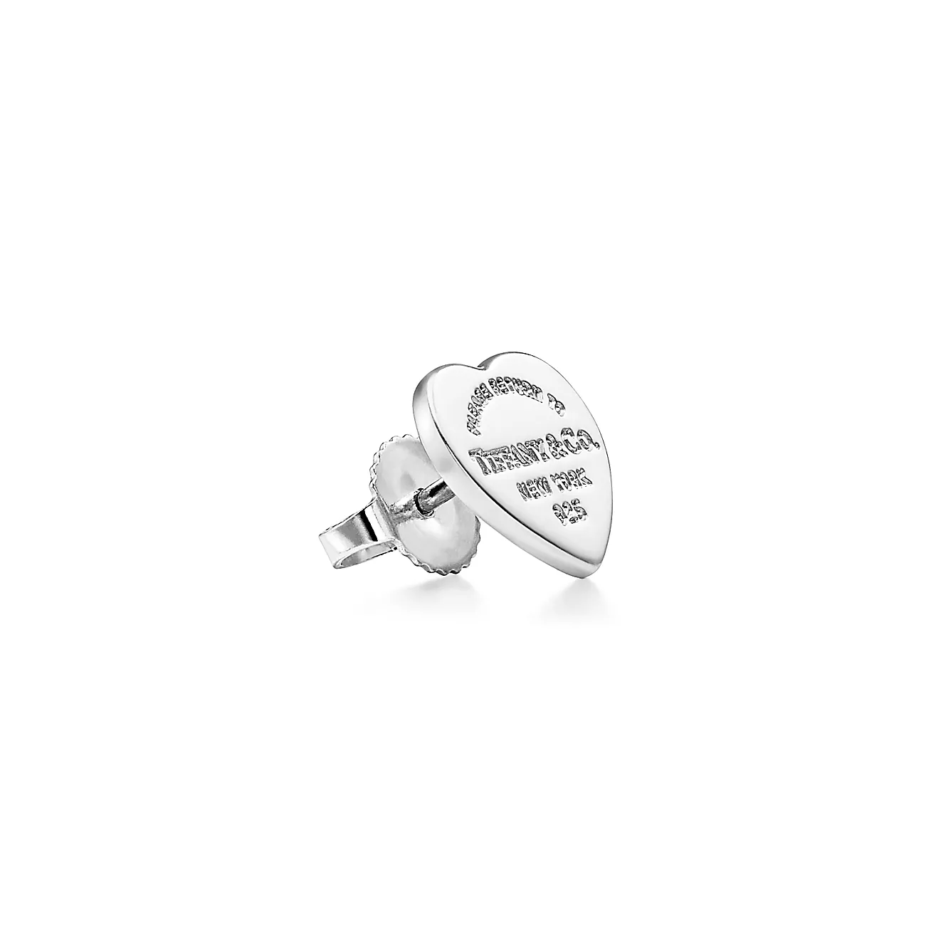 Tiffany & Co. Return to  Lovestruck Heart Tag & Arrow Earrings in Silver and Rose Gold