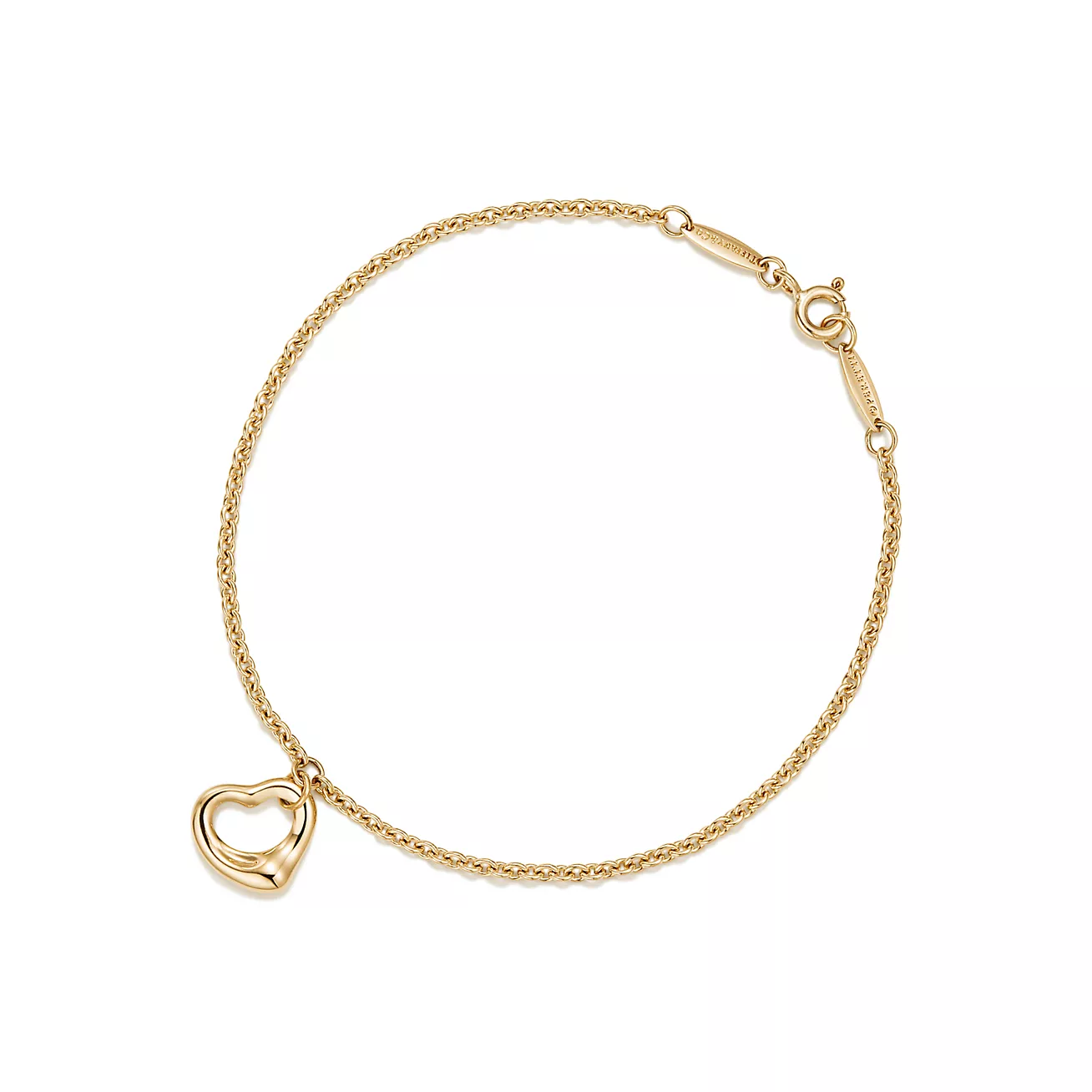 Tiffany & Co. Elsa Peretti Open Heart Bracelet in Yellow Gold, 11 mm