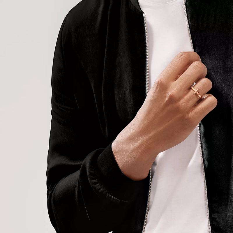 Tiffany & Co. T T1 Ring in Rose Gold, 2.5 mm