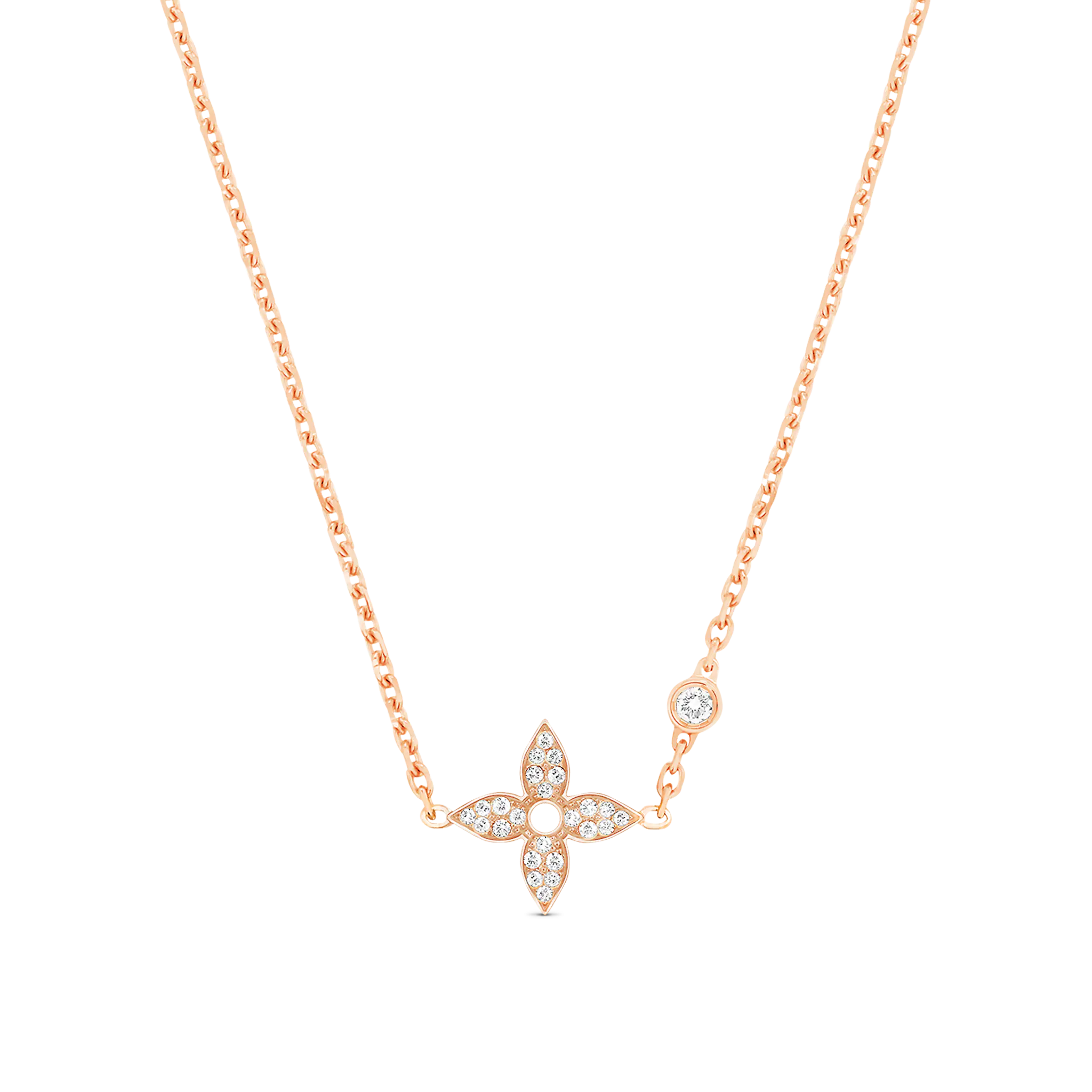 Louis Vuitton Idylle Blossom Pendant, Pink Gold And Diamonds