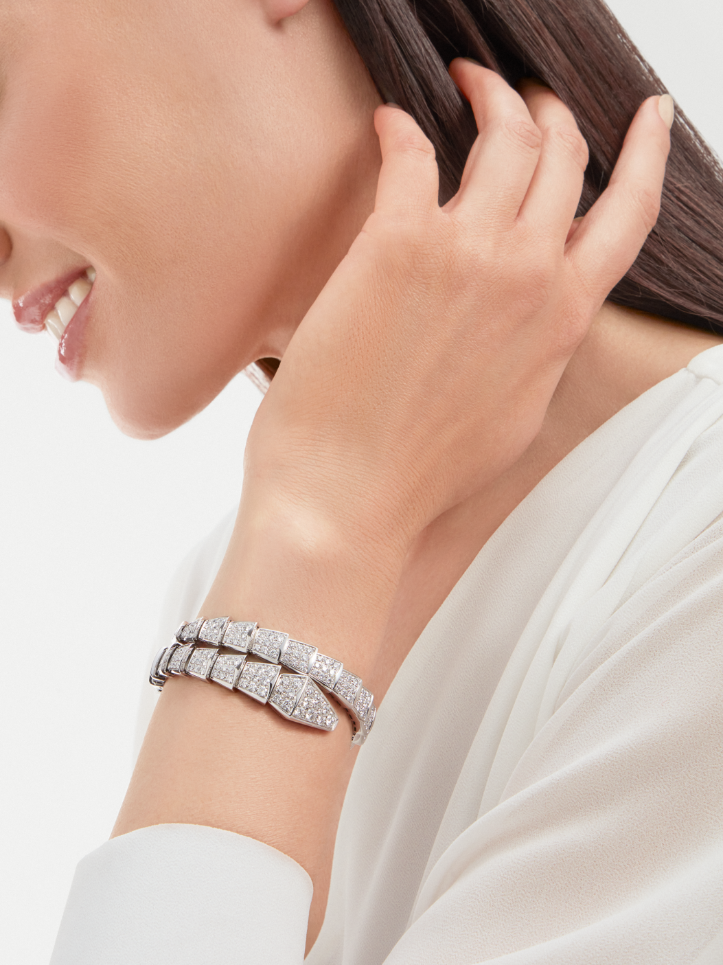 Bvlgari diamond bracelet in gold plated