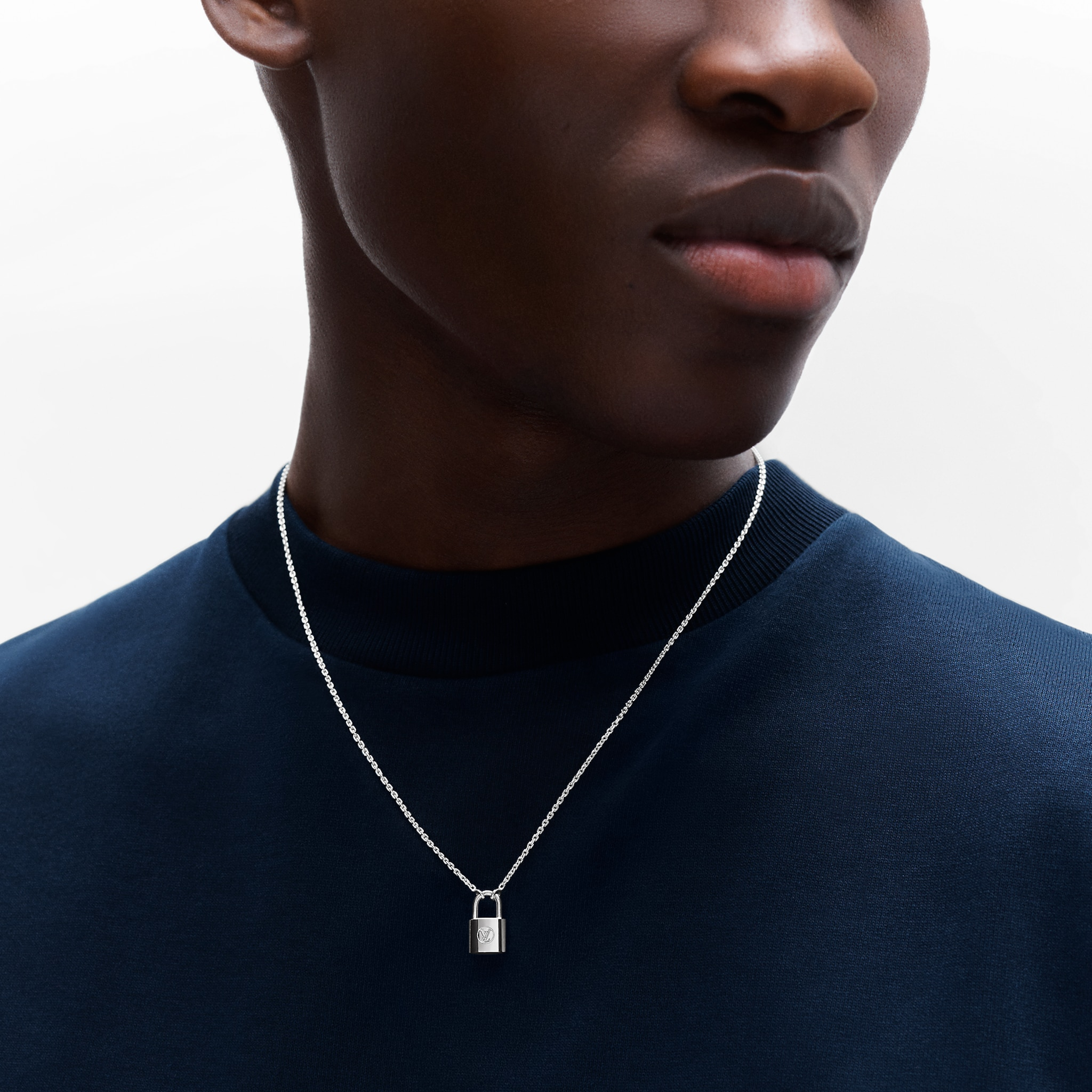 Louis Vuitton Silver Lockit pendant, sterling silver