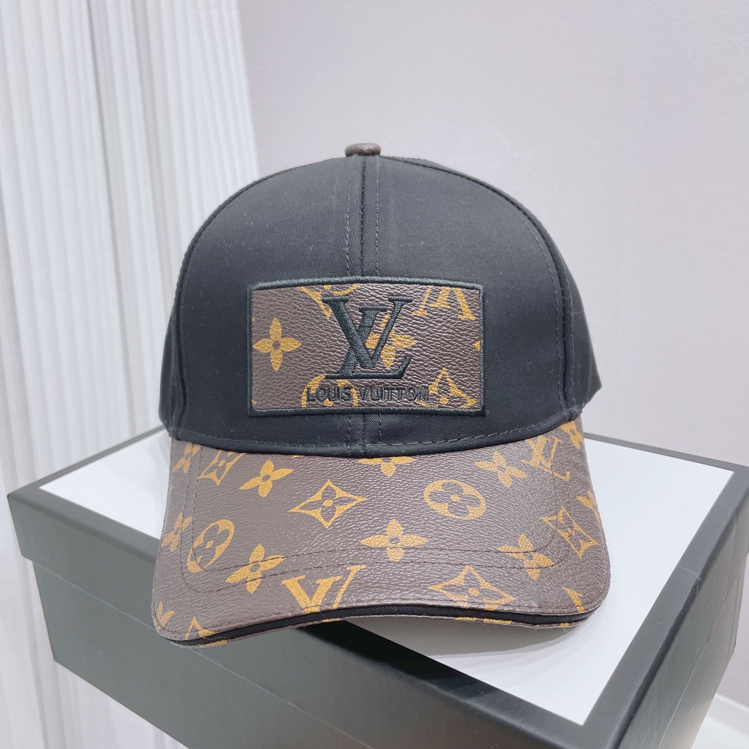 Louis Vuitton New Stitching Presbyopia Fisherman Cap - Black