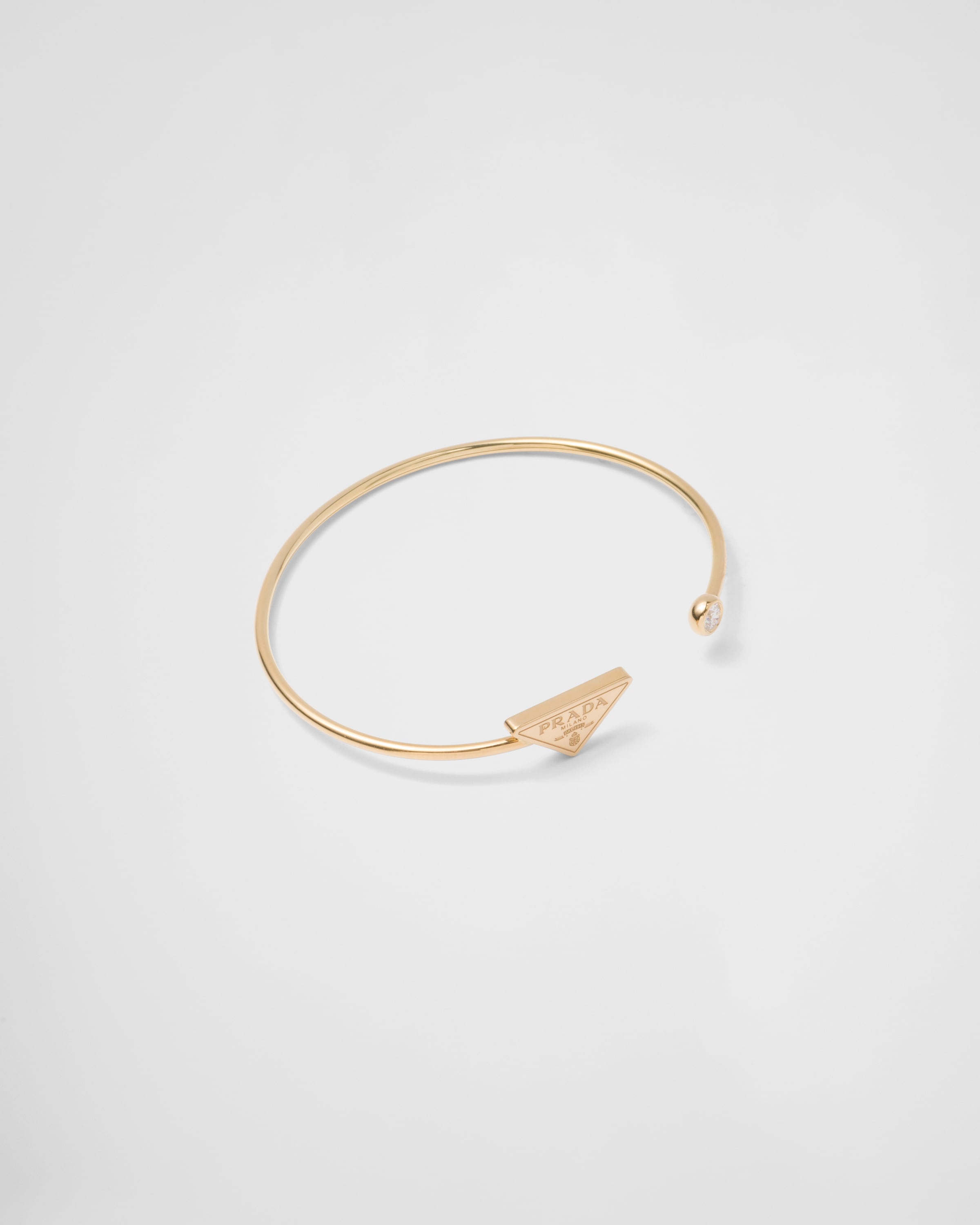 Prada Eternal Gold bangle bracelet in yellow gold with diamond
