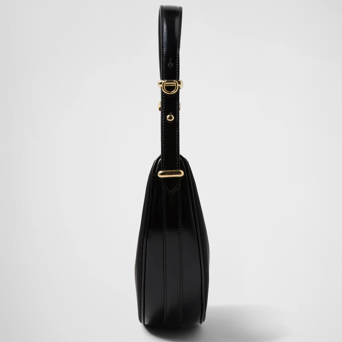 Arque Re-Nylon and brushed leather shoulder bag