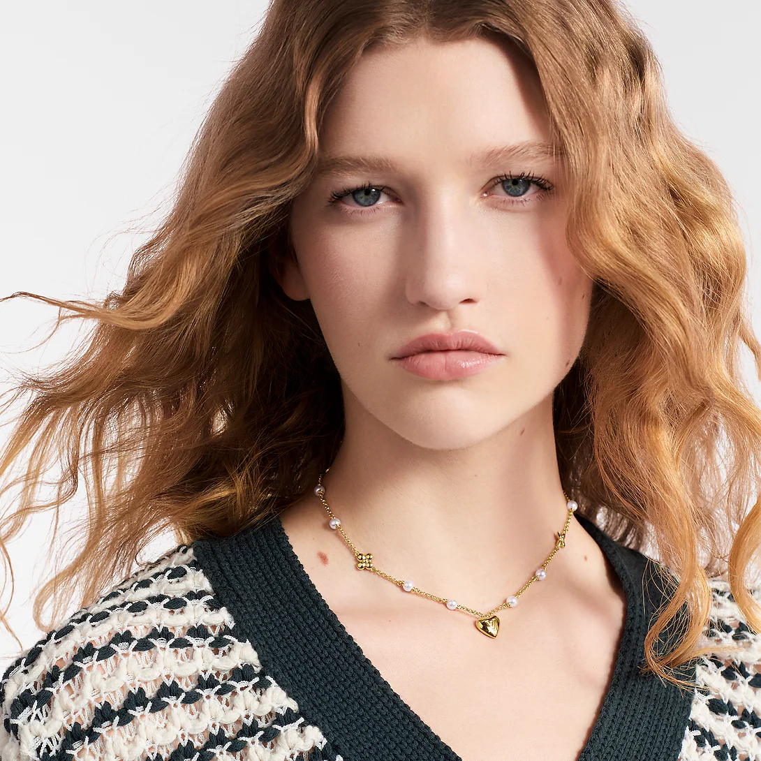 Louis Vuitton LV Heart Necklace M01042