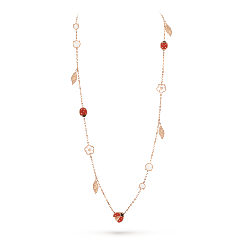 Van Cleef & Arpels Lucky Spring long necklace, 15 motifs