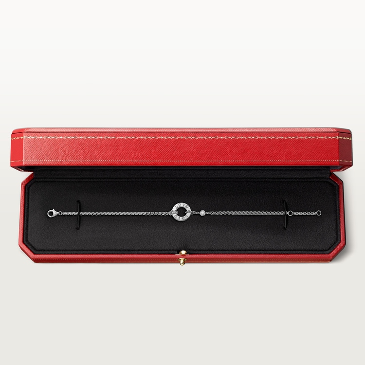 Cartier LOVE bracelet, on chain, 2 diamonds