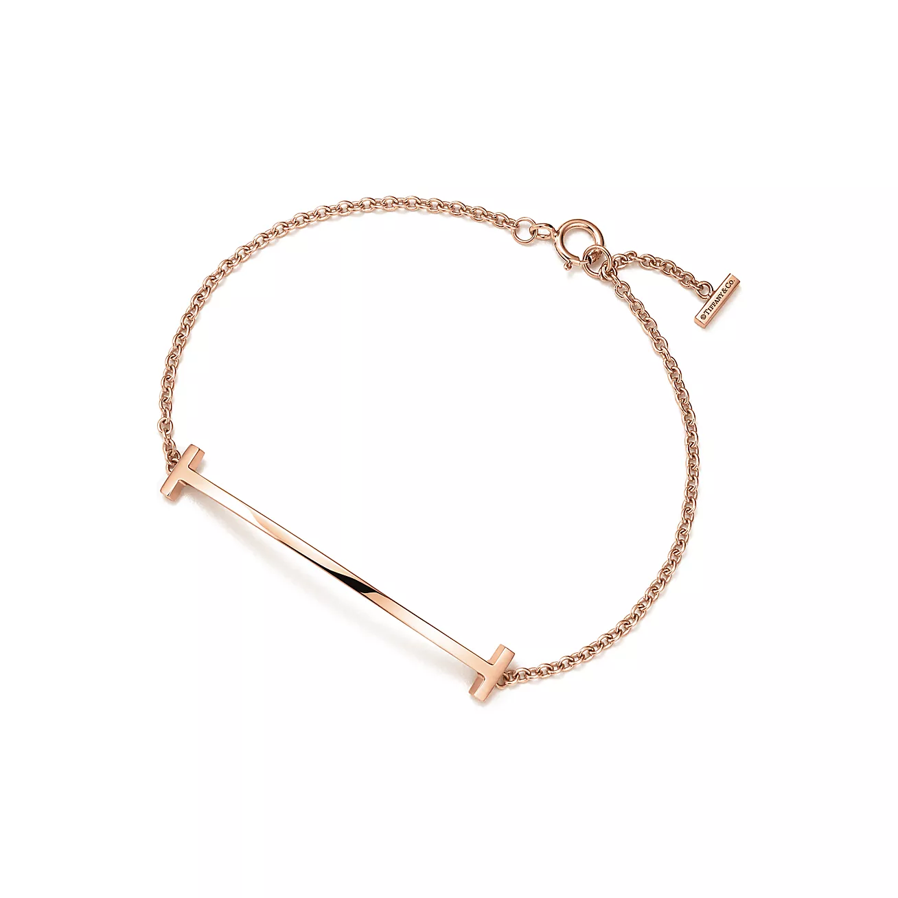 Tiffany & Co. T Smile Bracelet in Rose Gold