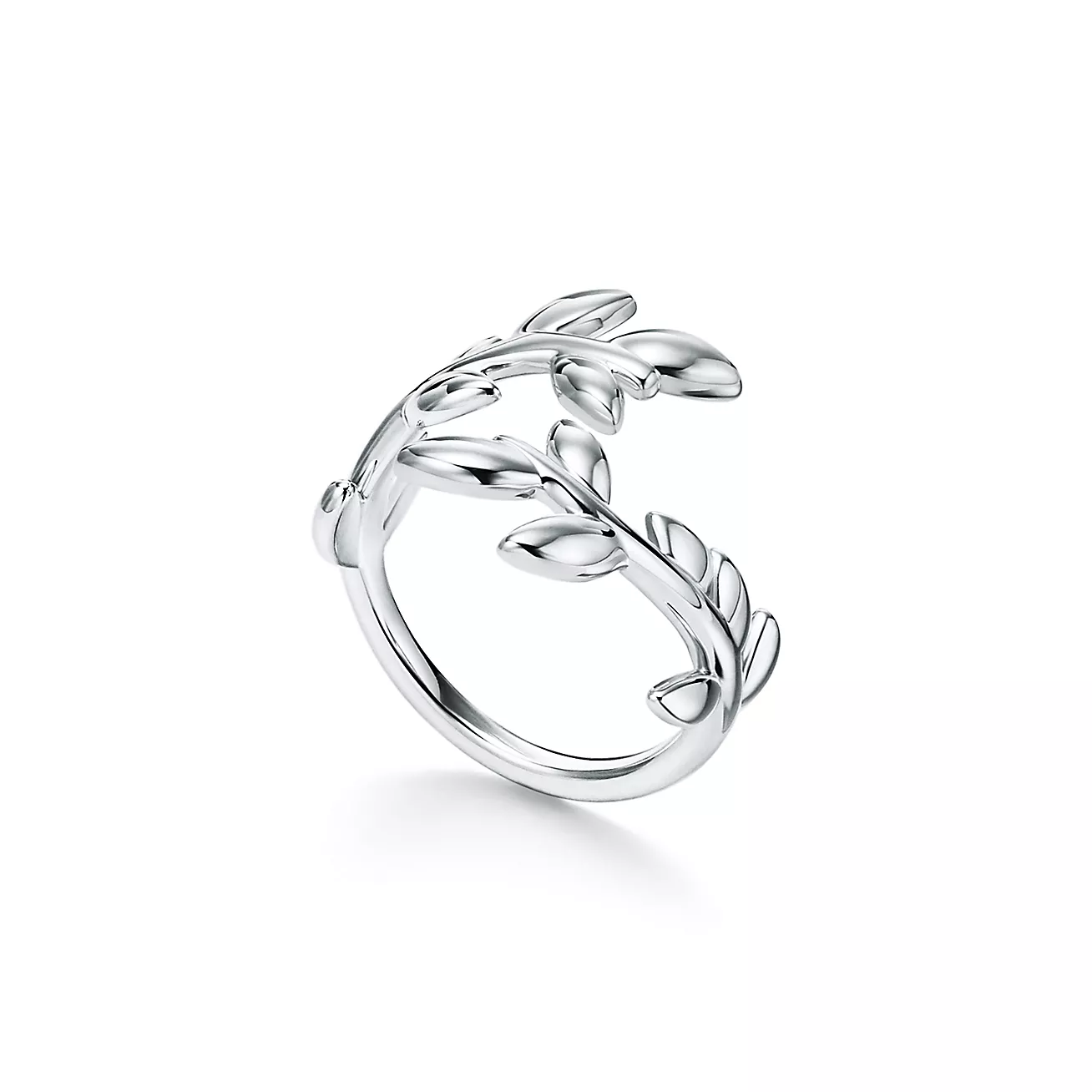 Tiffany & Co. Paloma Picasso Olive Leaf Bypass Ring in Silver