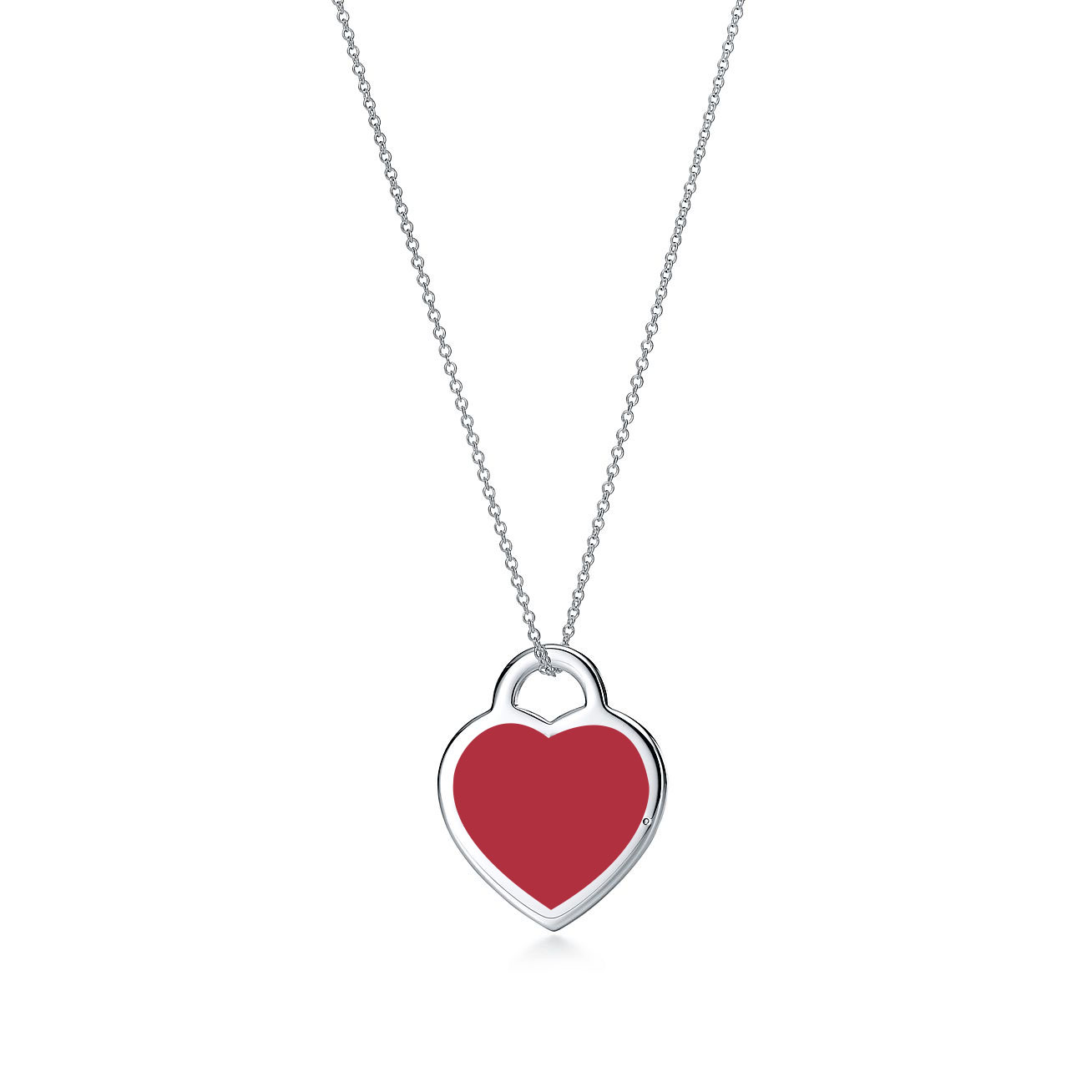 Tiffany & Co. Return to  Red Heart Tag Pendant in Silver, Medium