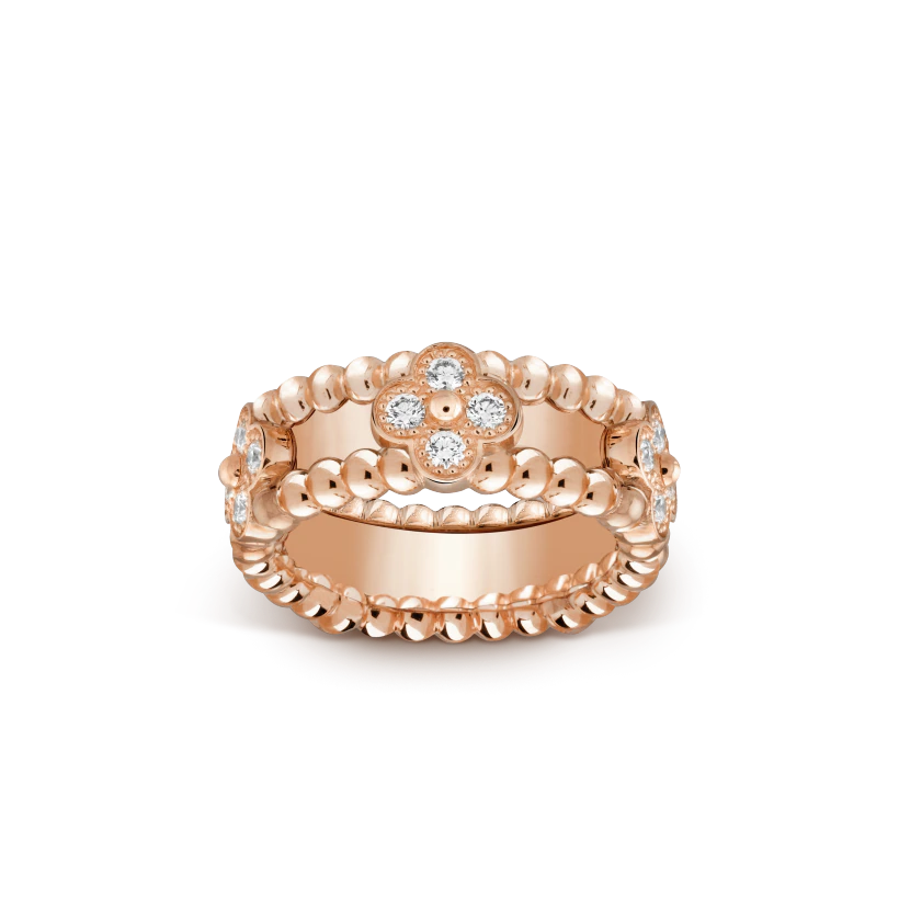 Van Cleef & Arpels Perlee sweet clovers ring