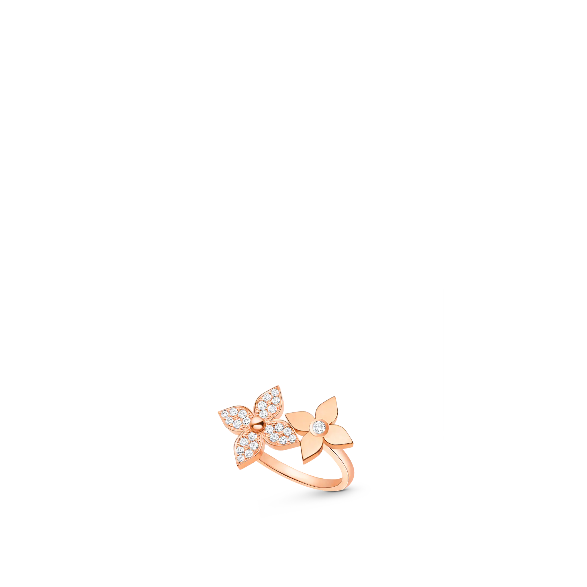 Louis Vuitton Star Blossom Ring, Pink Gold And Diamonds