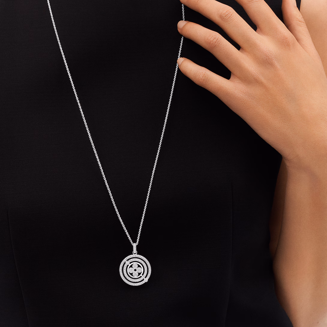 Louis Vuitton Idylle Blossom Medallion, White Gold And Diamonds Q93764